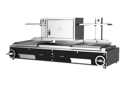 BBQ, Скара на дървени въглища и дърва, PARRILLA F, с горивна камера - ROASTER GPFB 26