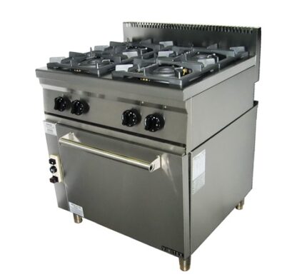 Печка на газ с 4 газови котлона и газова фурна - 204 STVE VIMITEX