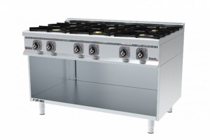 Котлон с 6 газови горелки върху база - GASTRO HAAL PRACTIC 900 P.VP-960