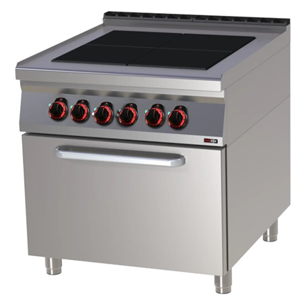 Печка електрическа с четири плочи и фурна GN 2/1 - RM GASTRO RED FOX SPLT 9080 21 E Печка електрическа с четири плочи и фурна GN 2/1 - RM GASTRO RED FOX SPLT 9080 21 E