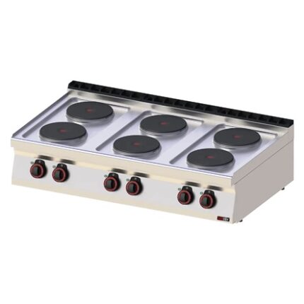 Електрически настолен котлон с 6 кръгли плочи - RM GASTRO REDFOX SP 70012 E
