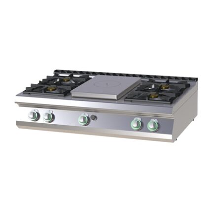 Газов комбиниран котлон SOLID TOP и две горелки - RM GASTRO STPS 7012 G
